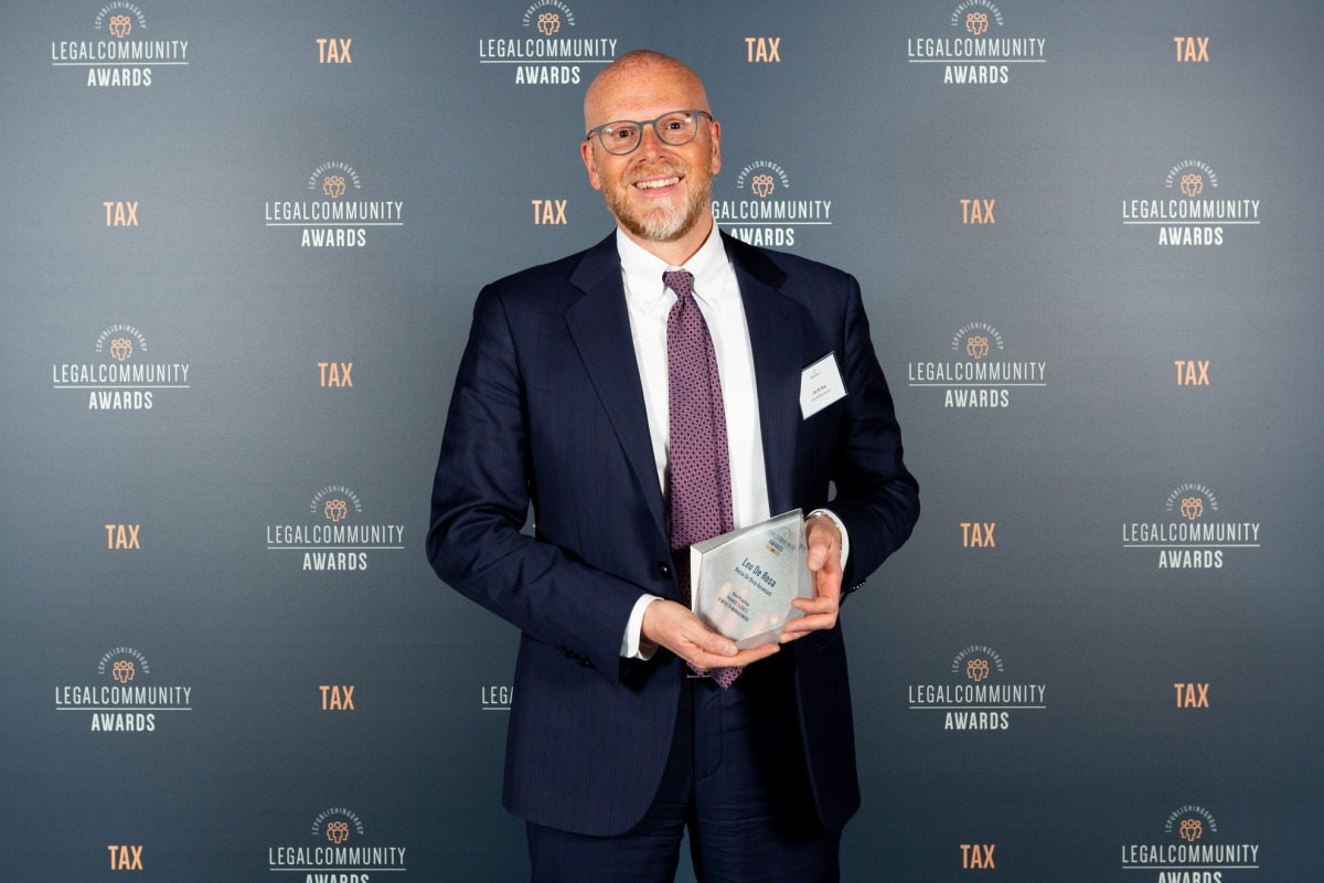 Leo De Rosa winner at Legalcommunity Tax Awards 2019 as Best Practice Private Clients & Wealth Management
