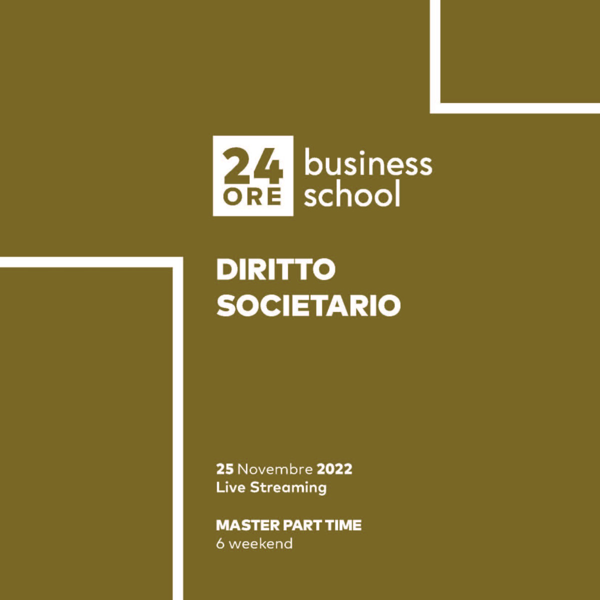 Alessandro Manico attended as lecturer at the "Diritto societario" part-time Master organized by 24ORE Business school
