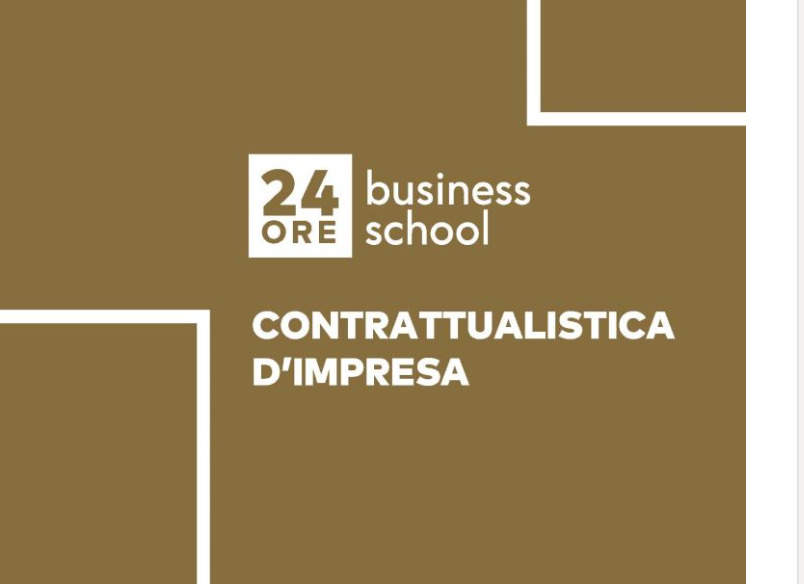 Caterina Giacalone, Pamela Roversi and Lucia Uguccioni speakers at the Master "Contrattualistica d'impresa" organized by 24ORE Business School