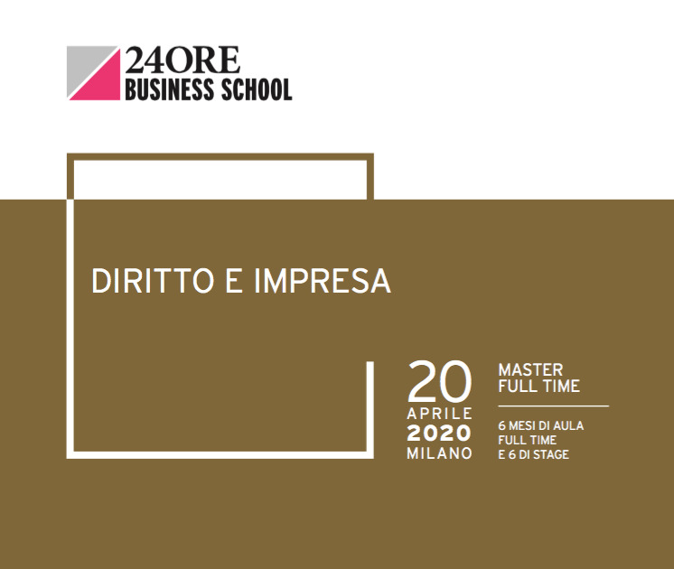 Gianmarco Di Stasio e Alberto Greco docenti al Master Diritto e Impresa della 24ORE Business School