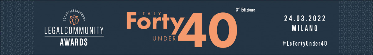 Alessandro Manico nominated among the finalists at Legalcommunity FortyUnder40 Award in the M&A and Private Equity categories