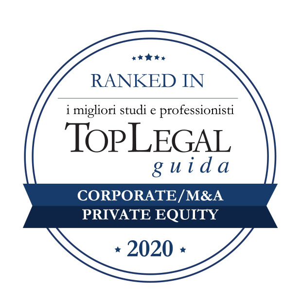 Lo Studio riconosciuto da Top Legal Ranked In 2020 nelle categorie corporate M&A e private equity