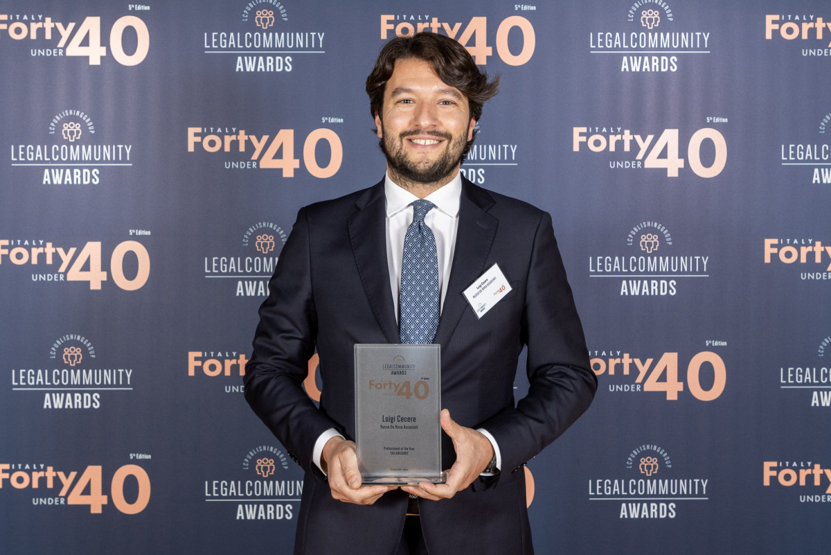 Luigi Cecere premiato come “Professional of the Year” nella categoria "Tax Advisory"